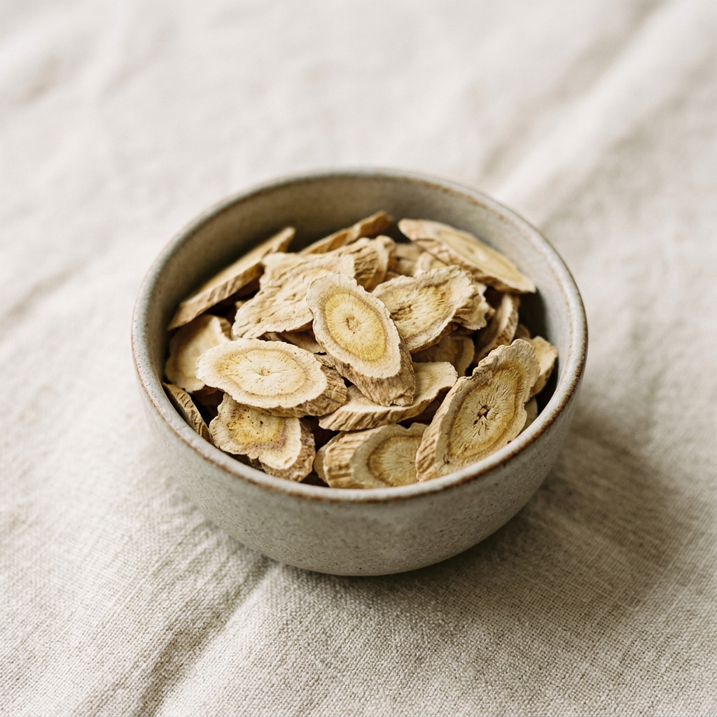 Codonopsis Root Slices (党参片) — dried diagonal sliced root, traditionally used for energy and vitality and digestive comfort