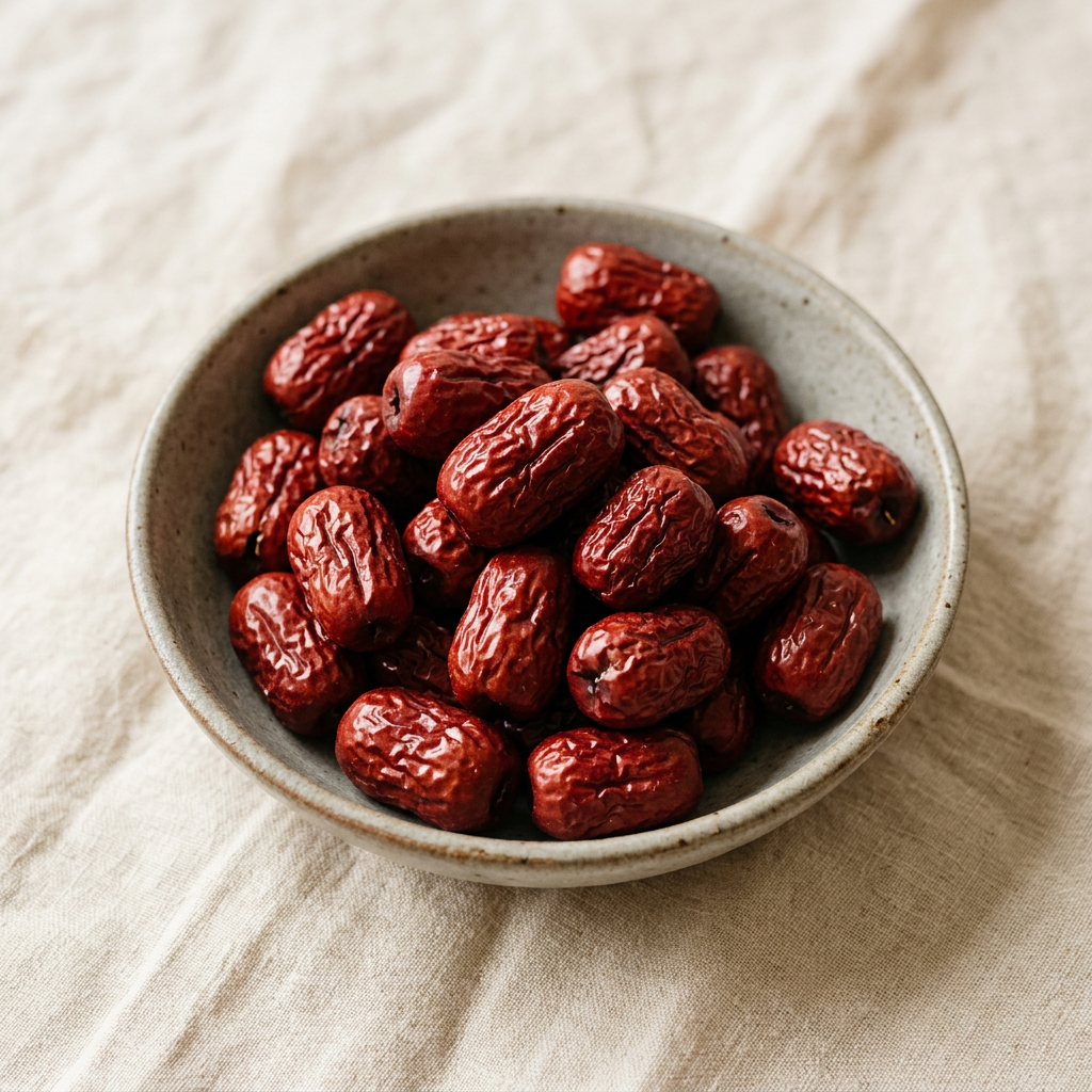Red Jujube Dates (红枣) — dried whole dried fruit, traditionally used for energy and vitality and women's wellness